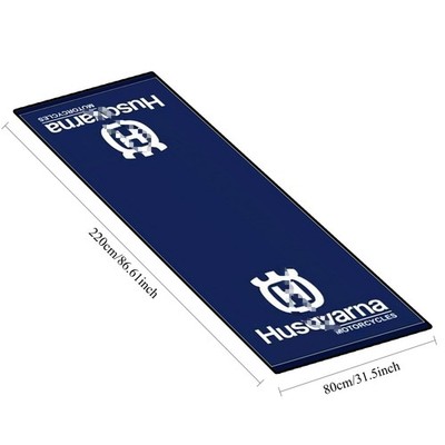 For Husqvarna Motorcycle Garage Floor Pit Mat Factory Workshop carpet  220*80CM