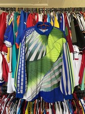 1990s GOALKEEPER FOOTBALL SHIRT SOCCER JERSEY sz L MEN VINTAGE BLUE