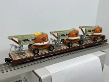 ATLAS NS 101529 Ralphstrains custom 68’ w/3 JLG STYLE MANLIFTS 1/50 O SCALE