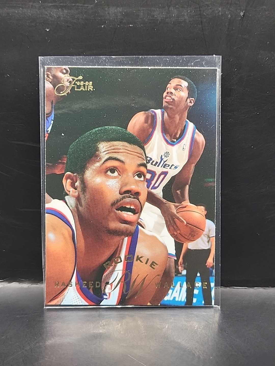 1995-96 Flair #225 Rasheed Wallace RC Rookie Bullets Blazers