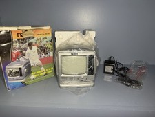 Naxa NX-503 5.5 Portable Black White TV AM/FM Radio NEW Open Box Complete