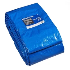 Everbilt 30 ft. x 50 ft. Blue Medium Duty Tarp
