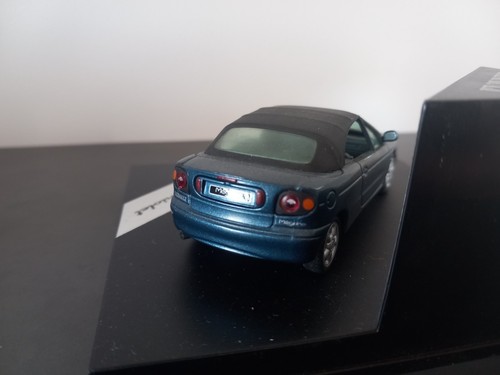 Renault Megane 1 Cabriolet Gris Bleu Foncé 1997 - Vitesse 1:43 - Imagen 4 de 9