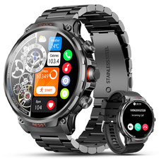 Walkerfit Military Smart Watch For Men 1.85 Big Screen Running Smartwatch