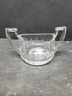 VTG HEISEY COLONIAL PANEKED STARBURST HEAVY OPEN SUGAR BOWL