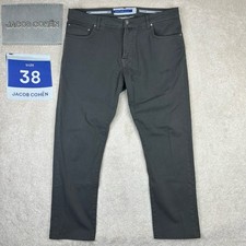 Jacob Cohen Italy Men’s Bard 5 Pocket Gray Cotton Stretch Slim Jean Pants 38x30