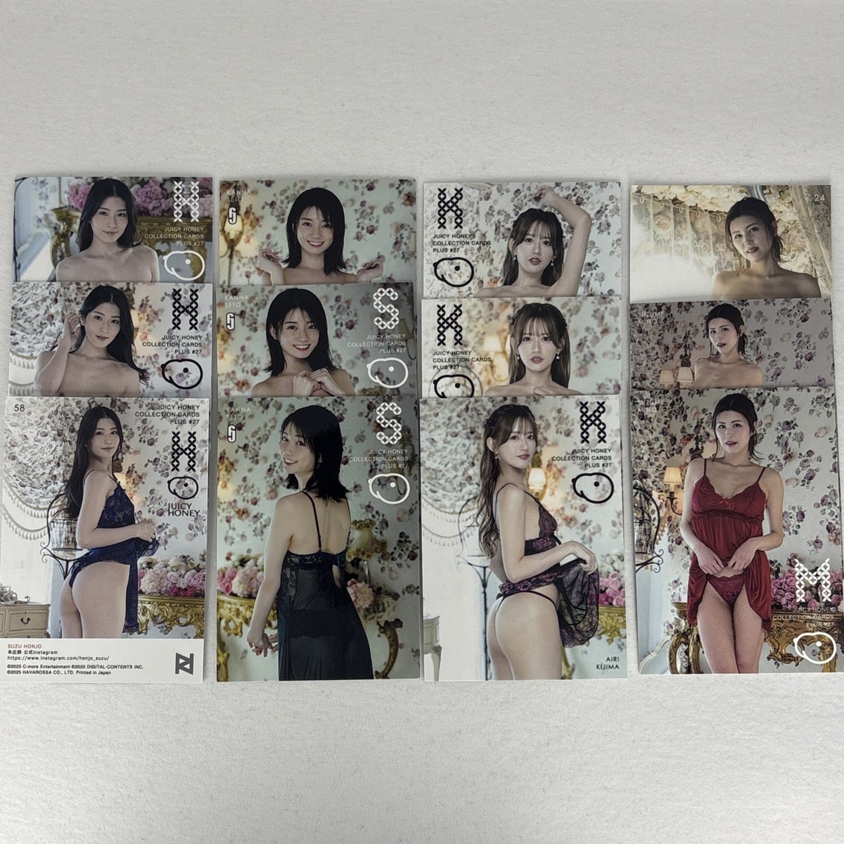 Juicy Honey Plus 27 Base Card Set of 12 JAV Japanese Adult Idol