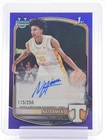 NATE AMENT 2025-26 BOWMAN CHROME U 1ST PURPLE REFRACTOR AUTO /250 Q2277