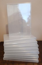 Stampin Up Plastic Clear Mount Stamp Storage Cases 7 1/2"x5 1/4"x5/8" Lot of 8