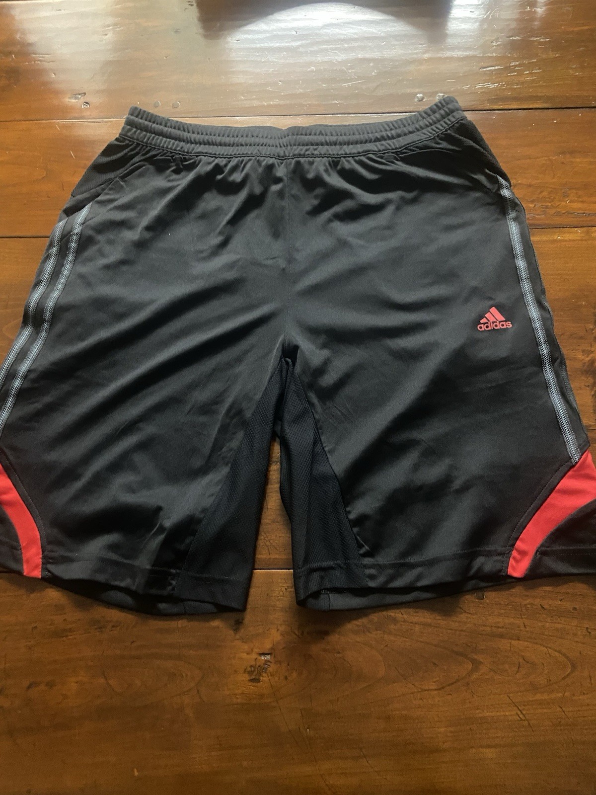 adidas Climacool Mens Athletic Shorts - Black/Red - Medium - Used