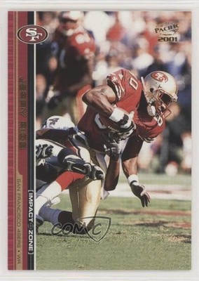 2001 Pacific Impact Zone Jerry Rice #17 HOF n1u
