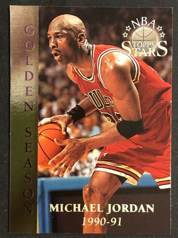 1996-97 Topps Stars #74 Michael Jordan Chicago Bulls Golden Season MINT