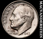 1947-D Roosevelt Dime- Silver- Choice Gem Brilliant Uncirculated Luster #J5788