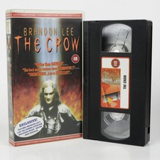 The Crow Video VHS Movie Cert 18 1994 PAL Brandon Lee Exclusive Interview