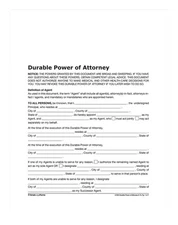 ABFLF205 Adams Durable Power of Attorney, Forms and Instructions