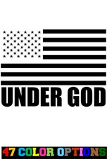 Vinyl Decal Truck Car Sticker Laptop - USA United States Flag American Under God