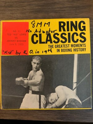 RING CLASSICS 8MM BOXING FILM Ted Lewis vs Johnny Basham