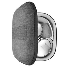 Geekria EJB38 Gray Headphone Carrying Case Morocco Leather