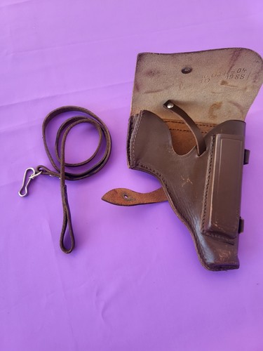Leather holster for the Soviet Makarov PM Pistol USSR Police Army 1988 - Picture 5 of 24