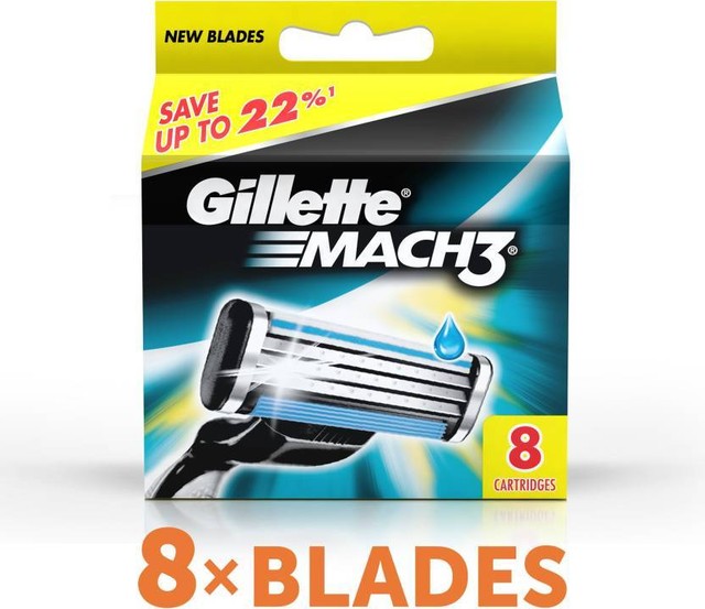 Gillette mach-3 c w l 8pcs o #3 (4902430563635)
