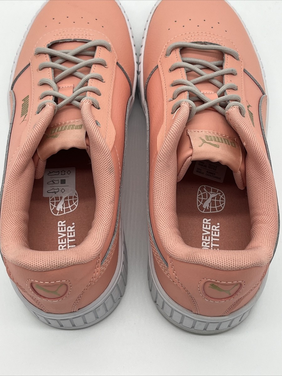 Puma Carina 2.0 Poppy Pink / Gold / White - Women's 9.5 (385849 17