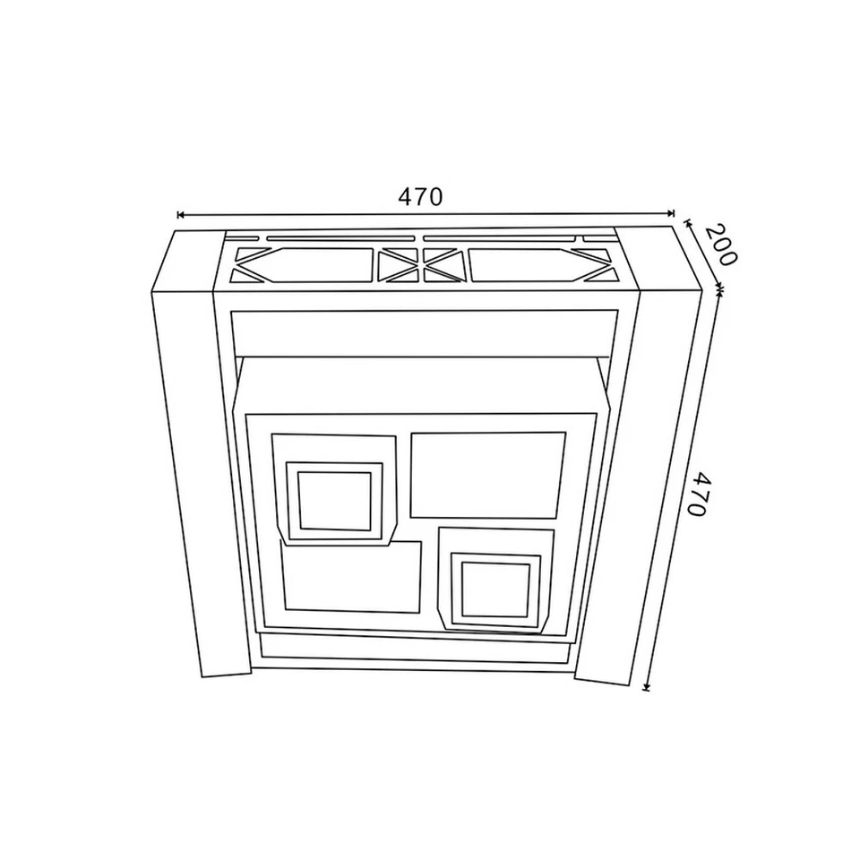 Plafoniera Led 120W Quadrata Bianca e Oro CCT luce regolabile M LEDME - Immagine 3 di 3