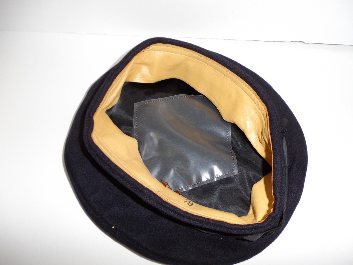 e2026-7 WW2-VN US Navy Sailors Blue/black wool Flat Hat w