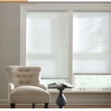 CUT TO SIZE Snow Drift Cordless Light Filtering Cellular Shades