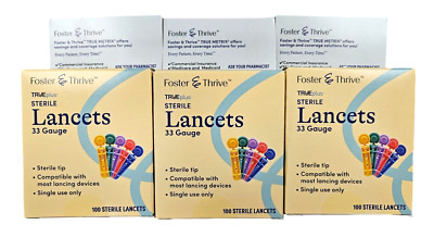 TRUEplus Lancets 33 Gauge X-Fine 100ct / box ( 3 pack )  BOX STYLE MAY VARY