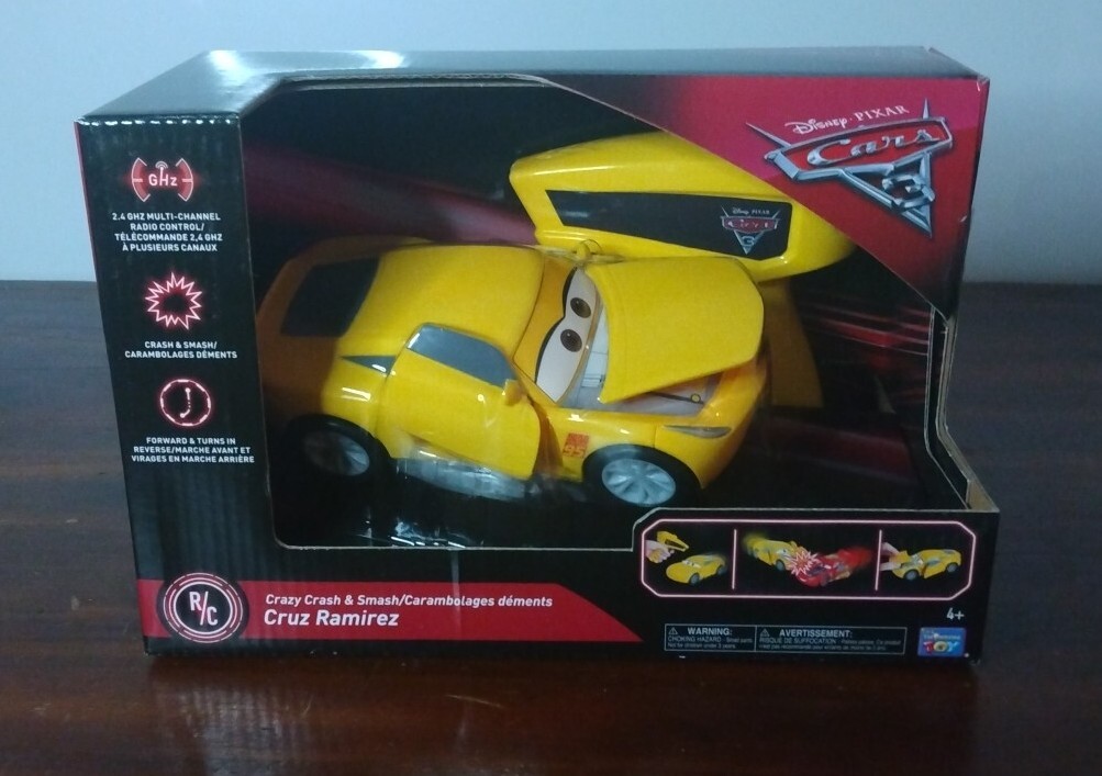 Disney Pixar Cars 3 Racing Cruz Ramirez RC Crazy Crash New Rare