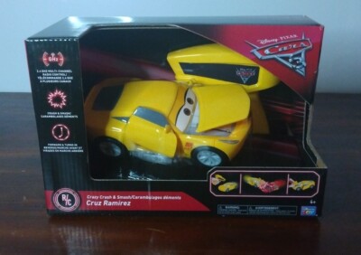 Disney Pixar Cars 3 Racing Cruz Ramirez RC Crazy Crash New Rare