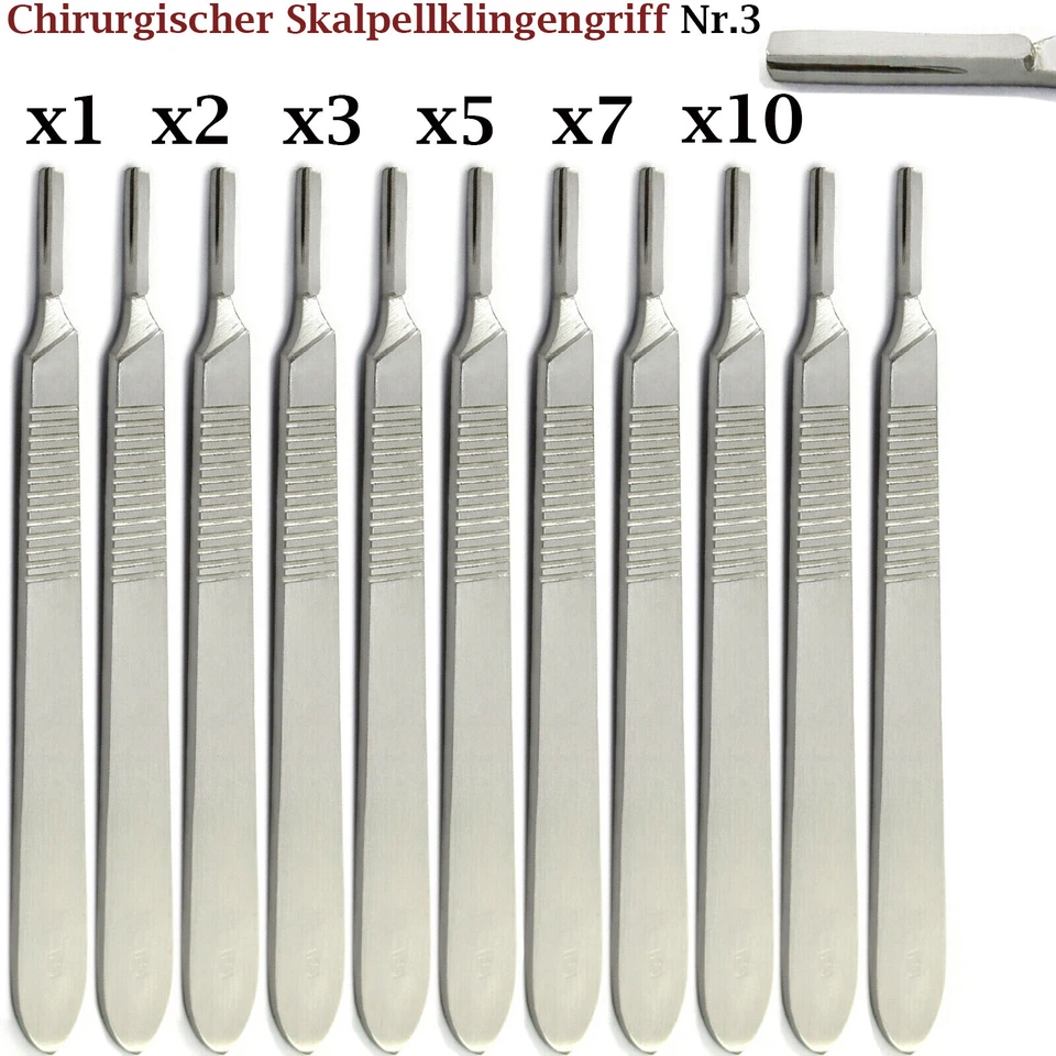 SLITE TECH INSTRUMENTS Chirurgischer Skalpellgriff Nr. 3 – Skalpellhalter – Klingenhalter – Edelstahl
