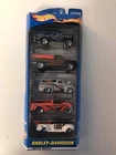 Harley-Davidson Hot Wheels 5-Car Gift Pack Set 1:64 Mattel Wheels Vintage 1998