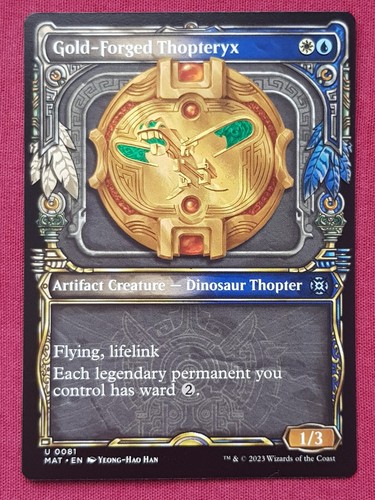 Magic The Gathering MARCH OF MACHINE AFTERMATH SHOWCASE GOLD-FORGED THOPTERYX - Bild 1 von 2