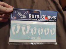 Vintage Auto Graphics Premium Auto Decals Florida Footprints Made In USA
