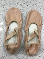 Bloch Little Girl Pink Leather Ballet Slippers Shoes 2C