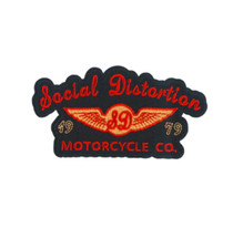 SOCIAL DISTORTION - MOTORCYCLE CO - EMBROIDERED PATCH - BRAND NEW - MUSIC 5349