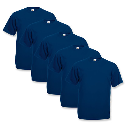 5er FRUIT OF THE LOOM T SHIRT SETS M L XL XXL XXXL 4XL 5XL HERREN SHIRTS VALUE