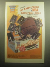 1993 Drake's Cakes Devil Dogs Advertisement - Fleer NBA Basketball Cards