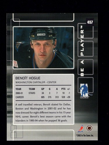 2001-02 ITG Be A Player Memorabilia Series Base Hockey Cards #14-457 You Pick - Picture 135 of 135