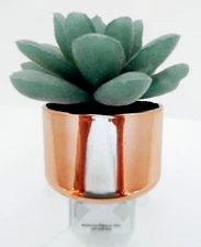 BATH BODY WORKS WALLFLOWERS STONE ROSE IN SHINY POT HOME FRAGRANCE PLUGIN NEW!