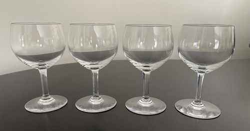 BACCARAT Crystal Rabelais Wine Glasses Set of (4) Mint 6” Tall