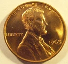 1965 Lincoln Memorial Cent — photo from another recent sale