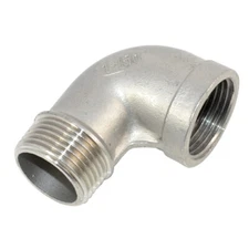 1" inch NPT Female x Male 90 degree Elbow Threaded Pipe Fitting SS 304 Adapter 