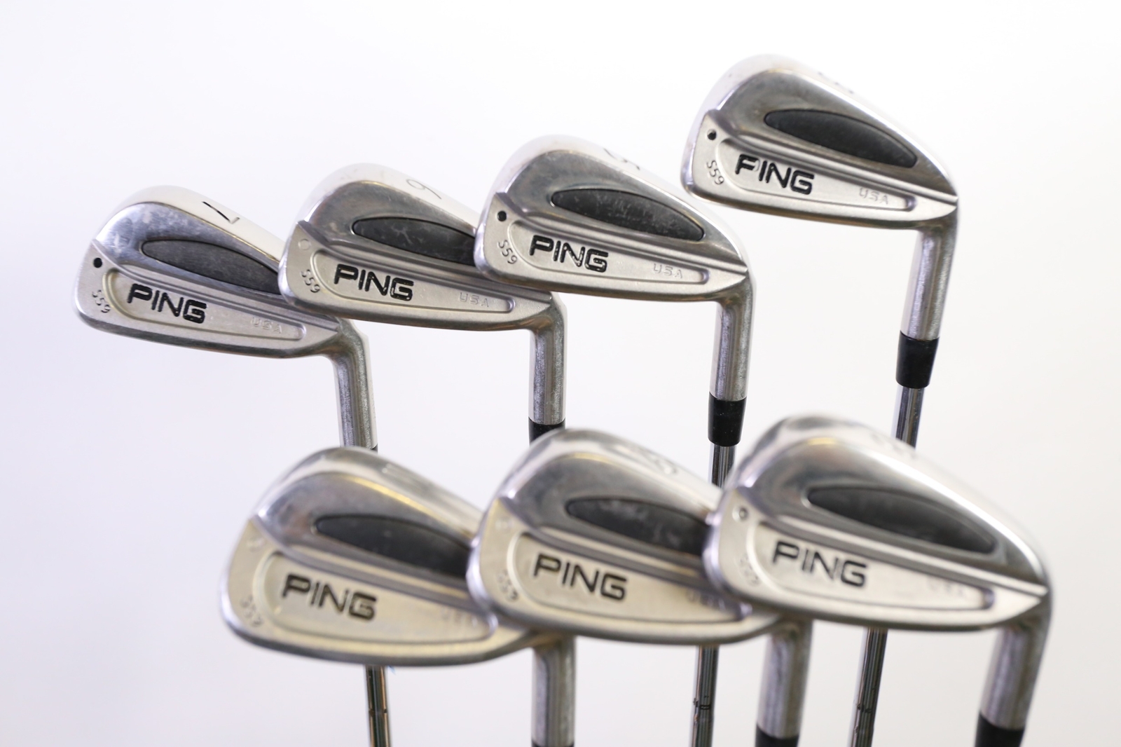 Ping S59 Black Dot 3, 59, PW Iron Set RH Steel Shaft Stiff Flex eBay