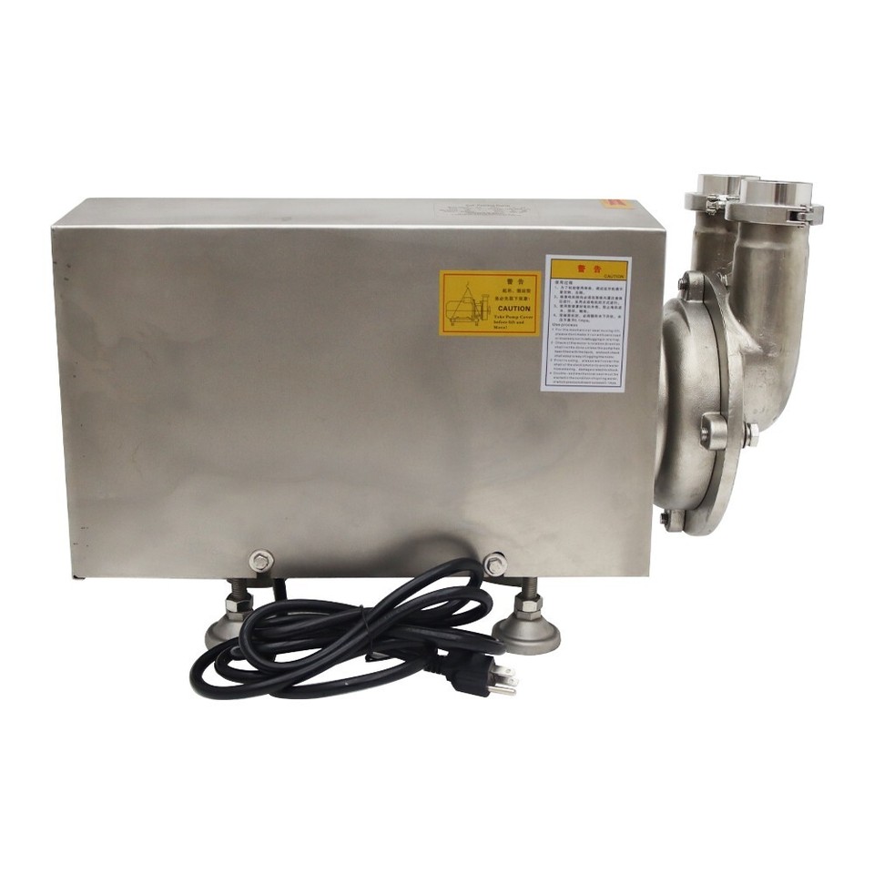 110V 2hp Food Industry Self-priming Pump Transport Pump 2