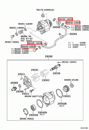 Genuine Toyota LandCruiser 105 Series HZJ Washer Gasket Set x4 - Picture 11 of 20