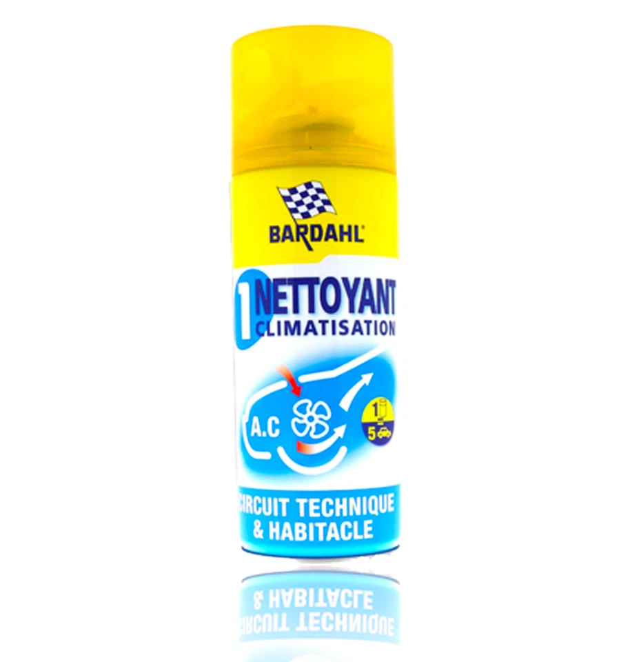 BARDAHL NETTOYANT CLIM PURIFIANT CLIMATISATION ANTIBACTÉRIEN 5 VOITURES XXL - Photo 1/1
