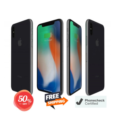 Apple iPhone X 64GB 256GB Unlocked Verizon At&t Straight Talk Clean IMEI/ESN