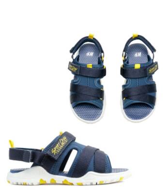 NEU!!! »H&M Kinder Sandalen aus Scuba für Jungen Klett« 27